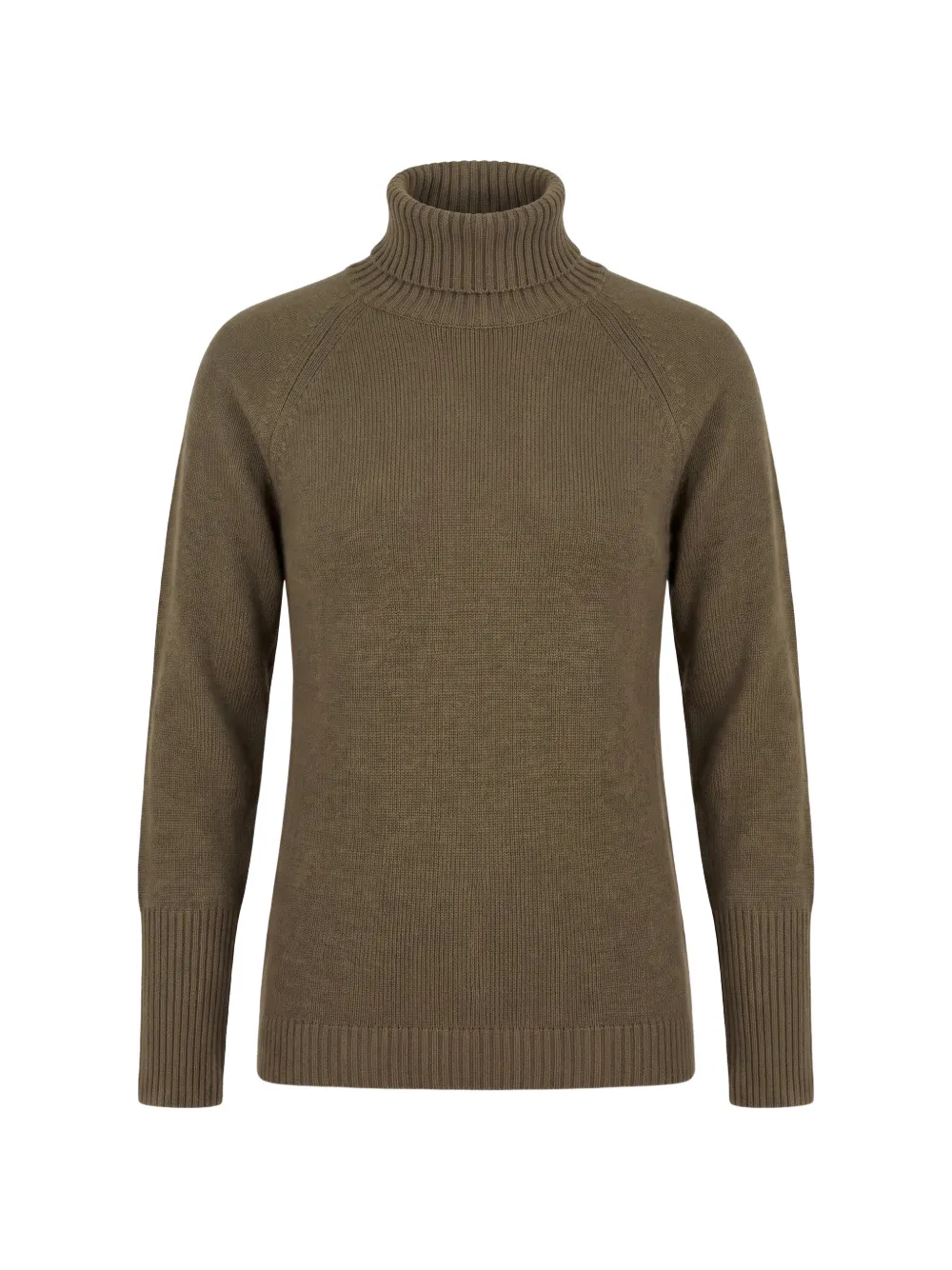 THE (Alphabet) roll-neck cashmere sweater - Verde