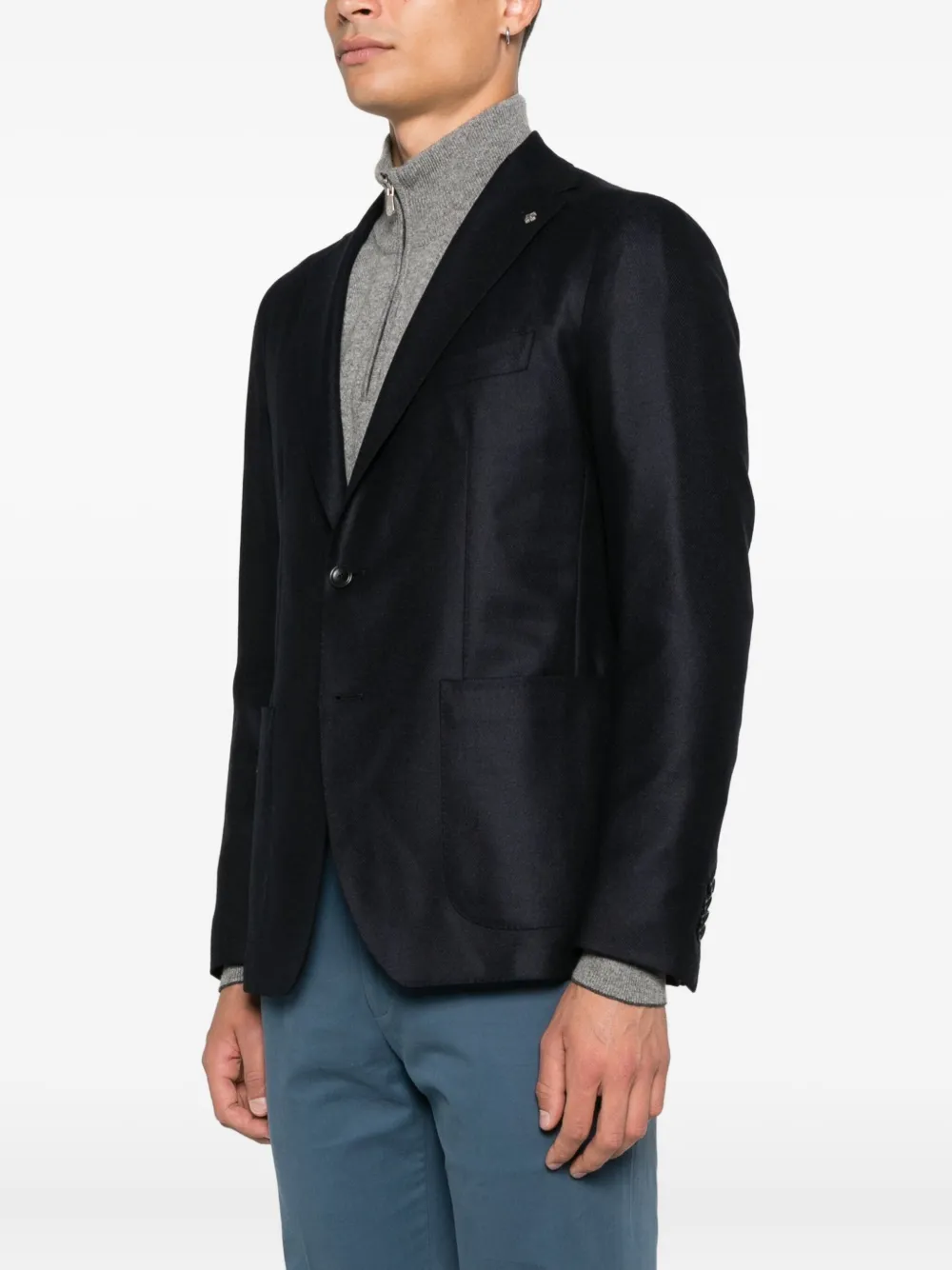 Tagliatore Blazer met enkele rij knopen Blauw