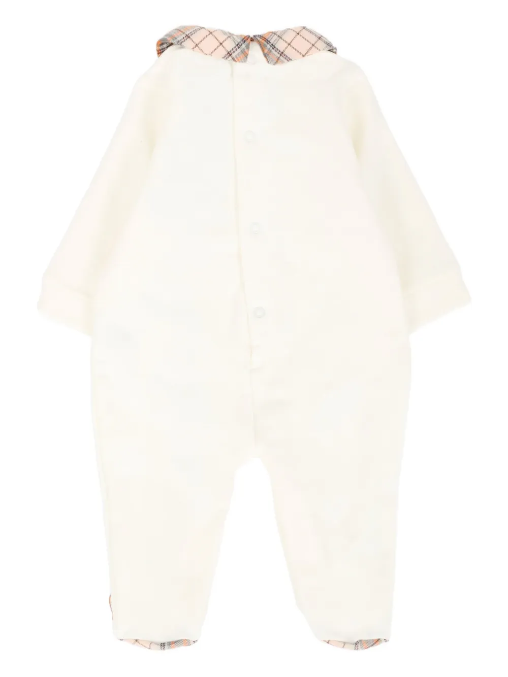Nanán Embroidered Collared Babywear In White