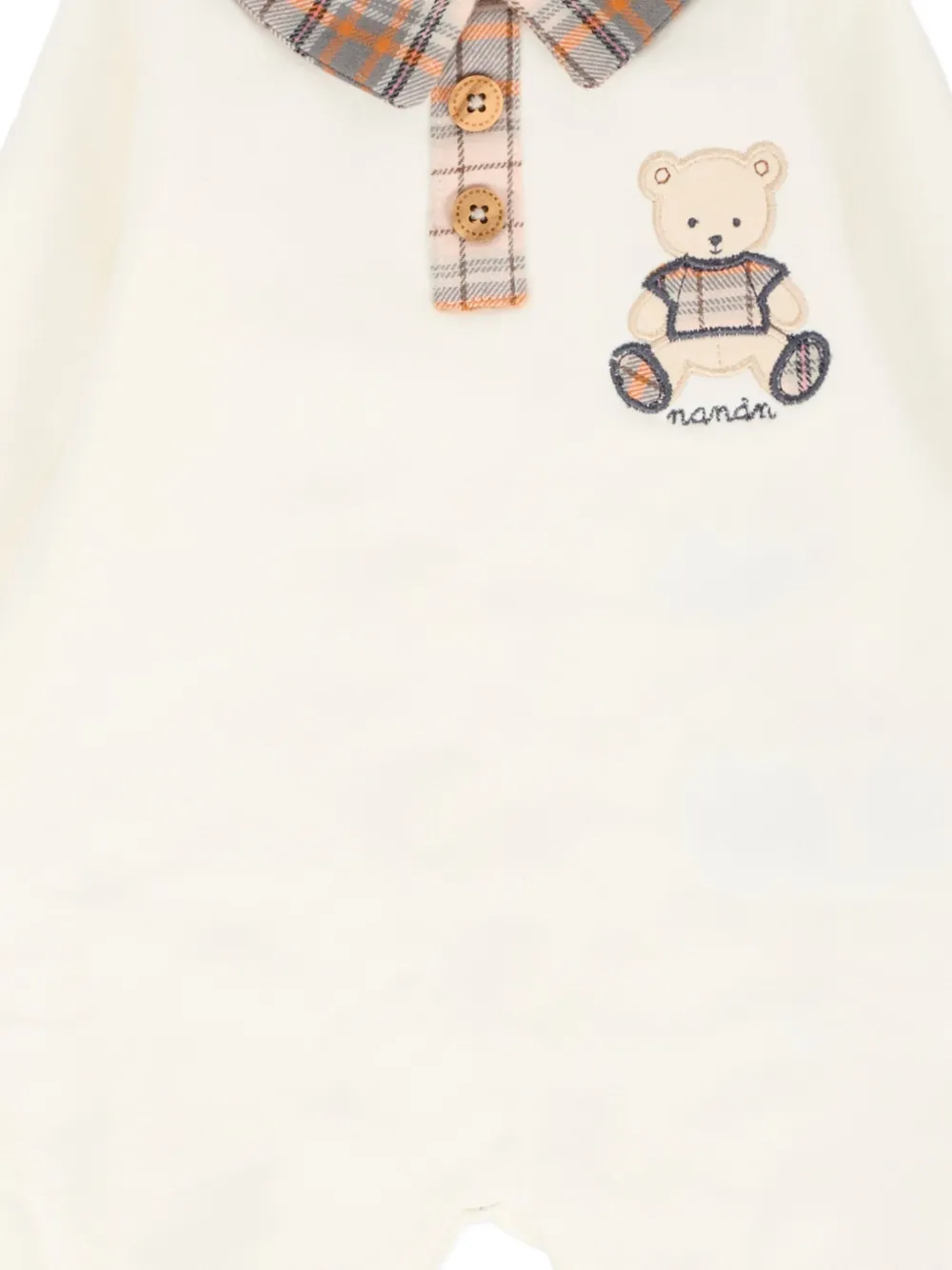 Nanán Embroidered Collared Babywear In White