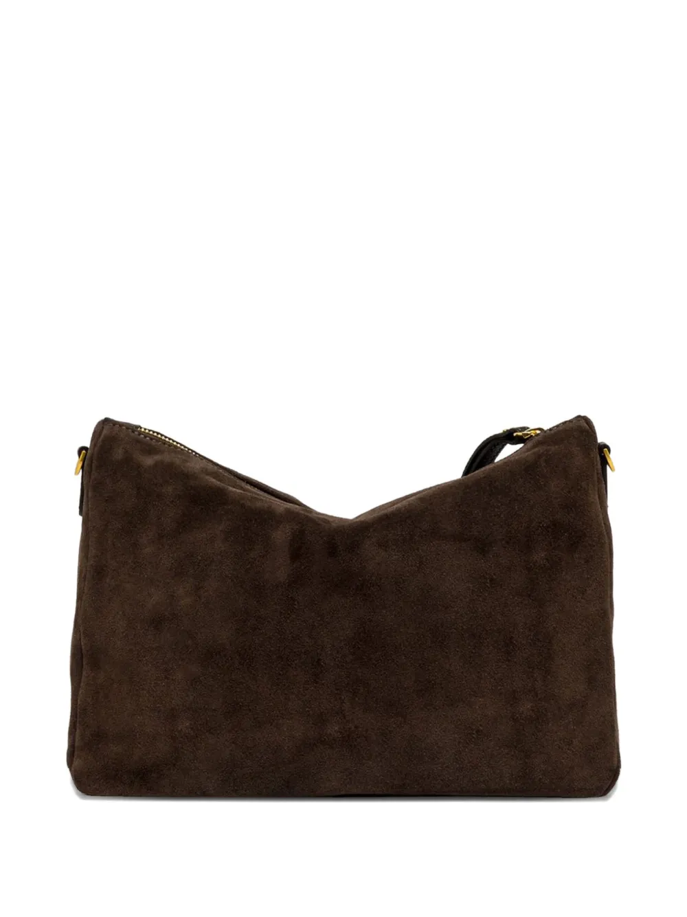 GIANNI CHIARINI suede strap Nora clutch bag - Bruin