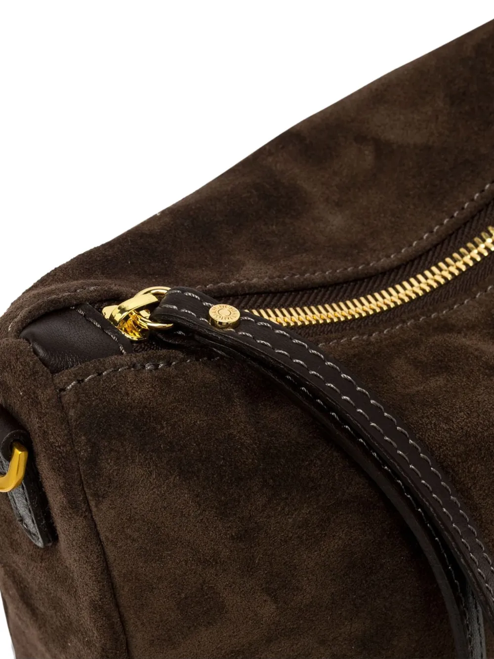 Gianni Chiarini Suede Strap Nora Clutch Bag In Brown