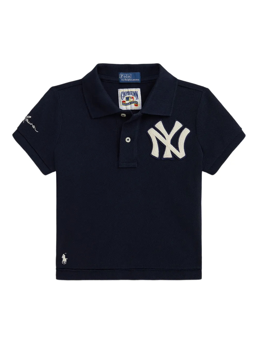 POLO RALPH LAUREN KIDS short-sleeve appliqué polo shirt - ブルー POLO RALPH LAUREN KIDS short-sleeve appliqué polo shirt - ブルー