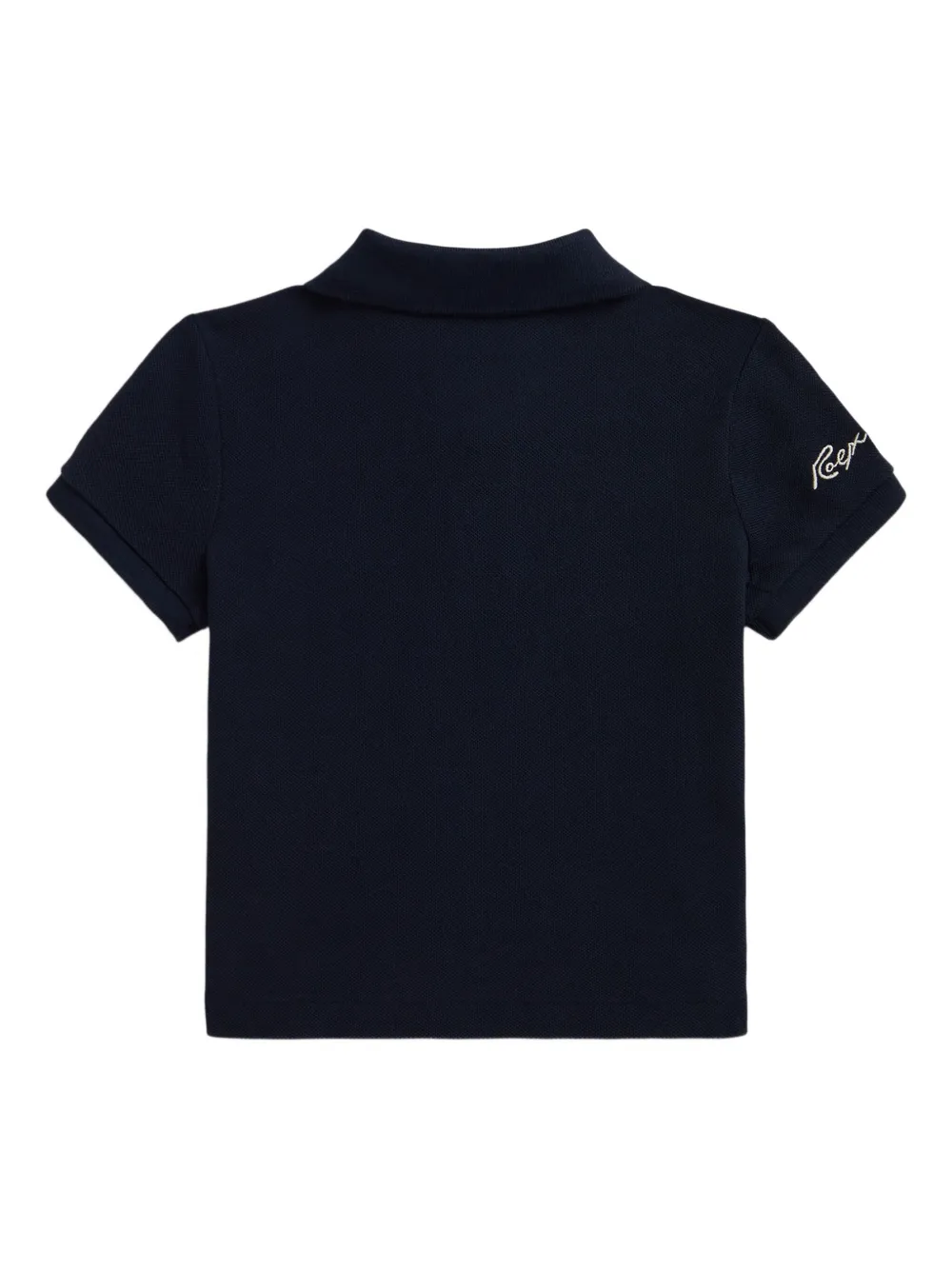 Polo Ralph Lauren Short-sleeve Appliqué Polo Shirt In Black