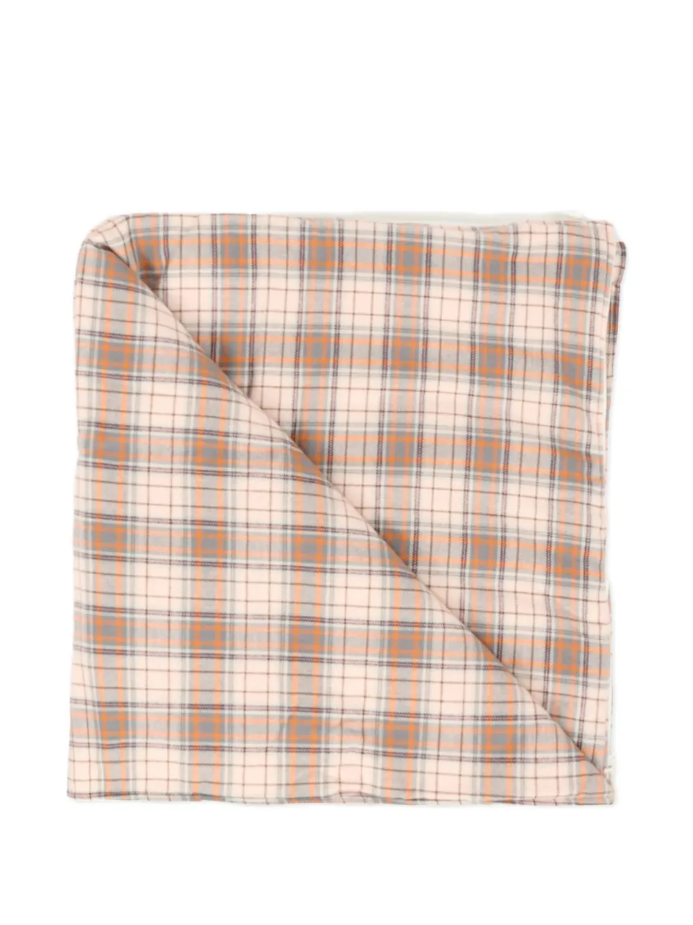 NANAN Katoenen geruite teddy deken - Wit