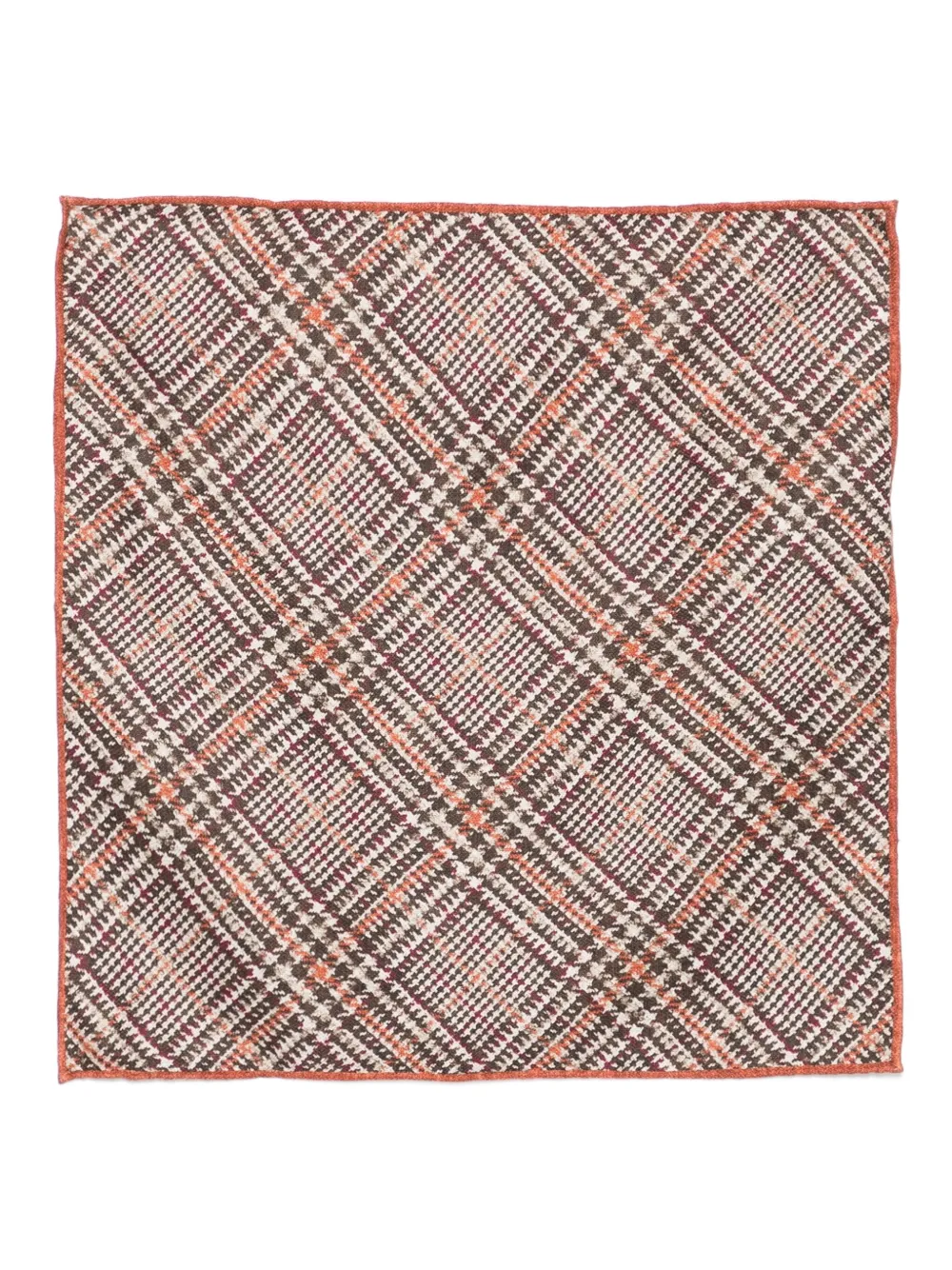 Brunello Cucinelli checked polka-dot scarf | Brown | Image 1