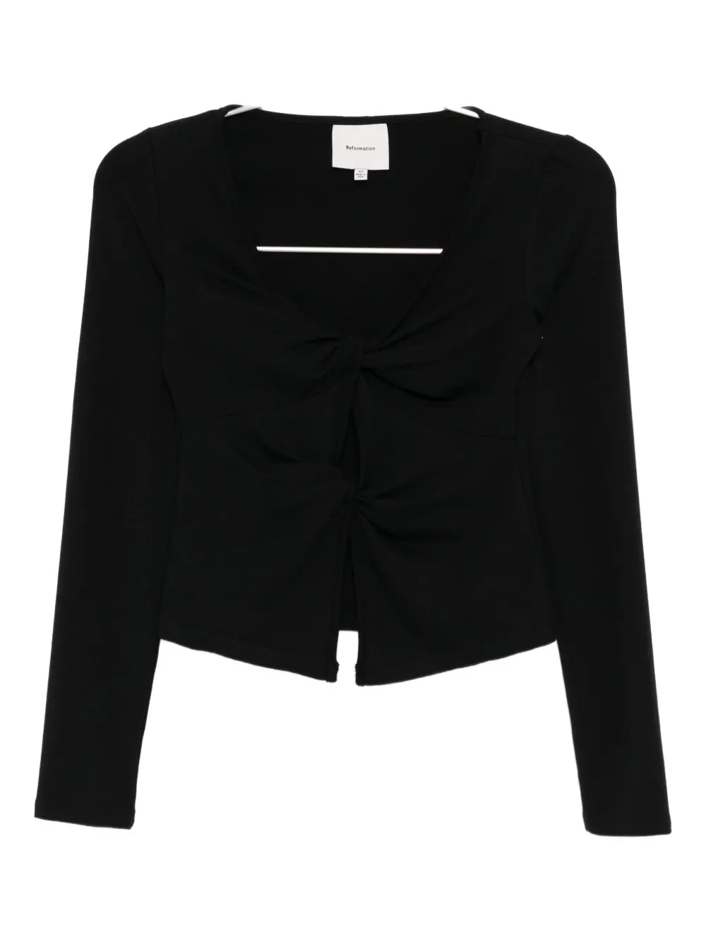 Reformation T-silas Top In Black