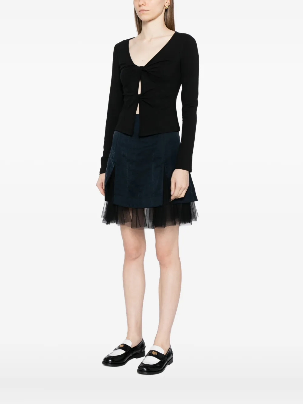 Reformation T-silas Top In Black
