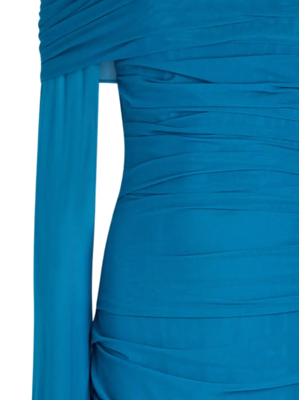 Talbot Runhof Off-shoulder avondjurk - Blauw