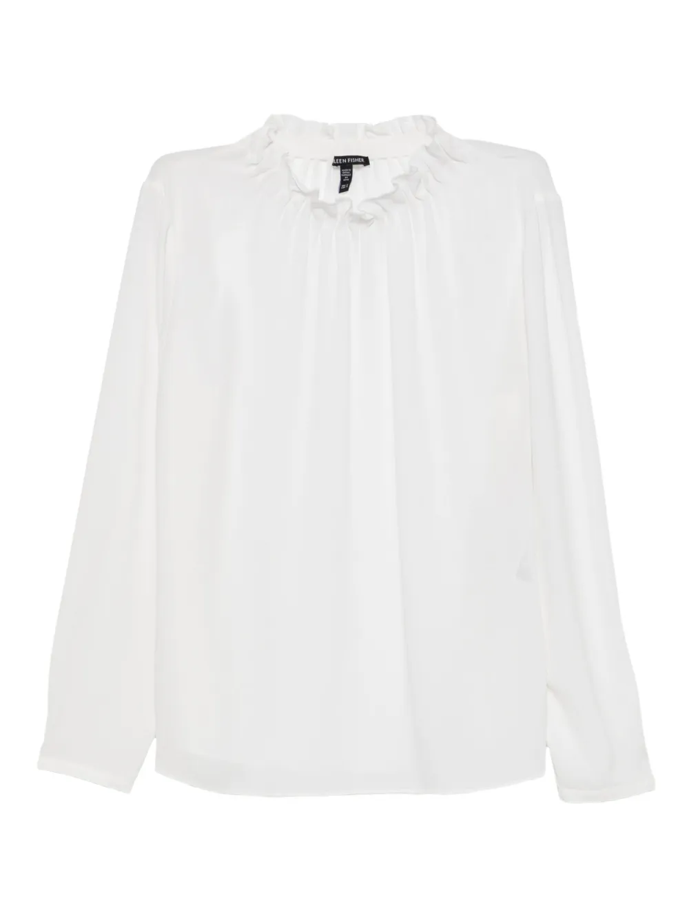 Eileen Fisher top de seda | blanco | Image 1