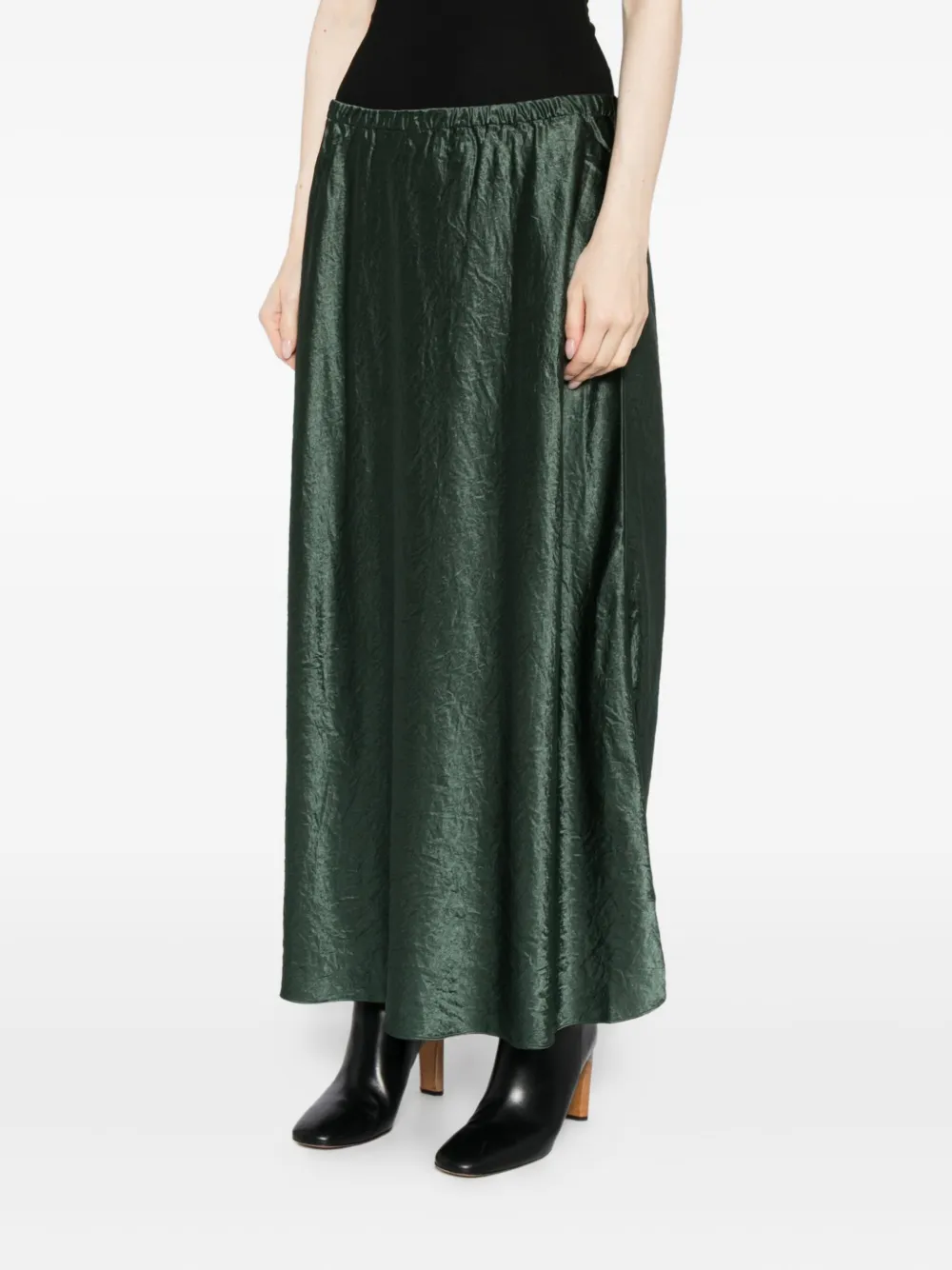 Eileen Fisher Bias Skirt In Green