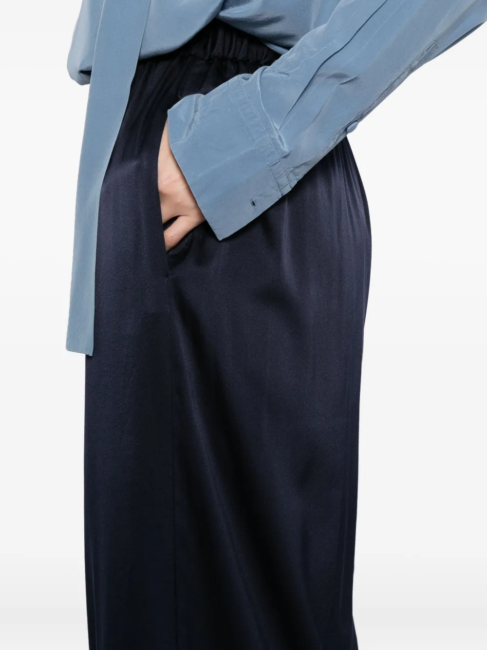 Forte Forte Satin Trousers In Black