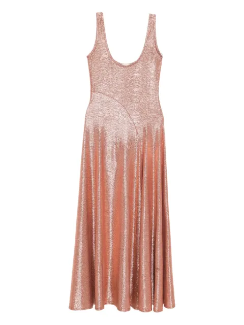 LUXE DE VALENTINA fluted maxi dress