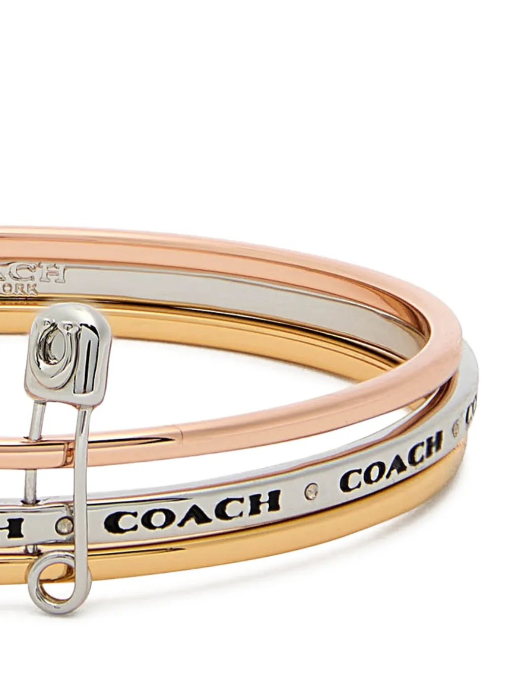 Coach Triple armband met veiligheidsspeld - Goud