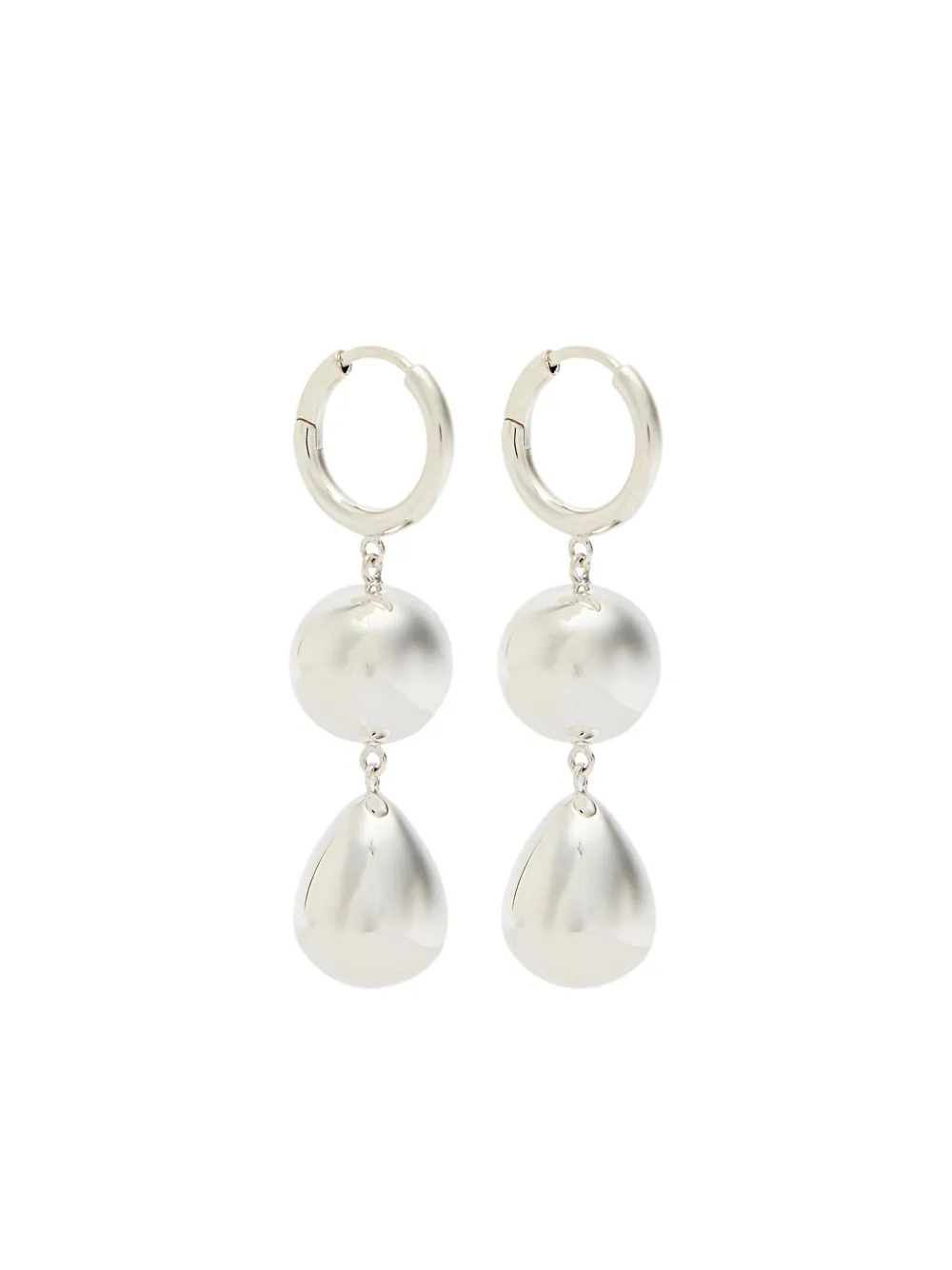 LIE STUDIO The Cathrine sphere teardrop earrings | Silver | Image 1