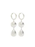 LIE STUDIO The Cathrine sphere teardrop earrings - Silver