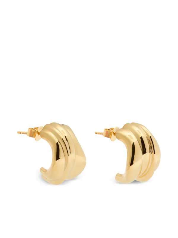 Completedworks Round-shape Hoop Earrings in Gold