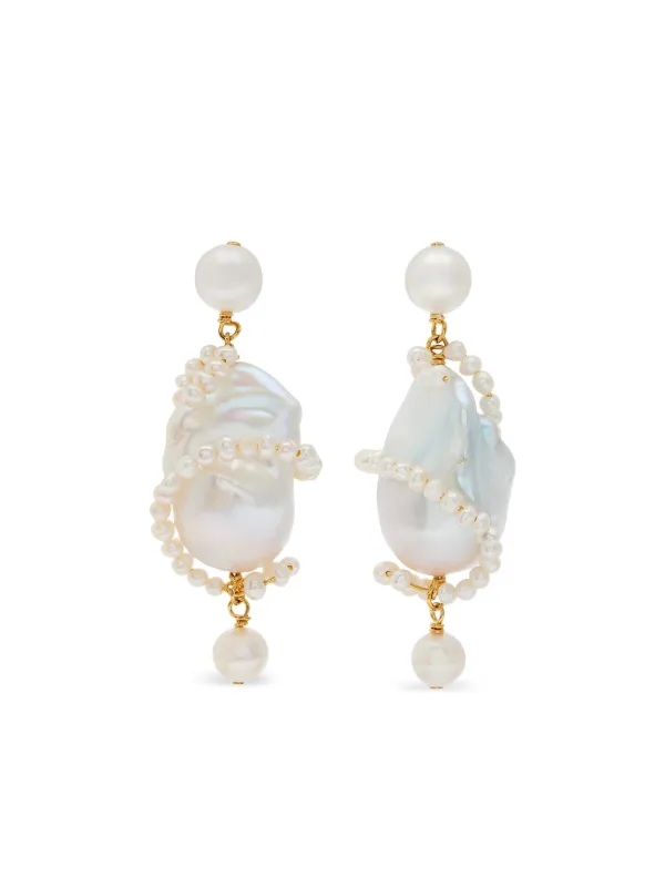 Completedworks Carvings Earrings in Neutrals