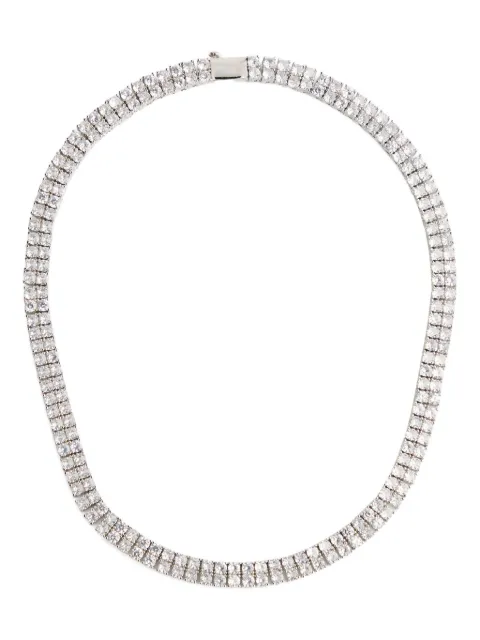 Anisa Sojka Double Tennis silver necklace