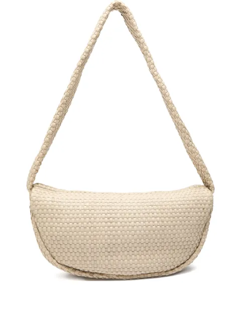 St. Agni Lattice Weave Crescent shoulder bag