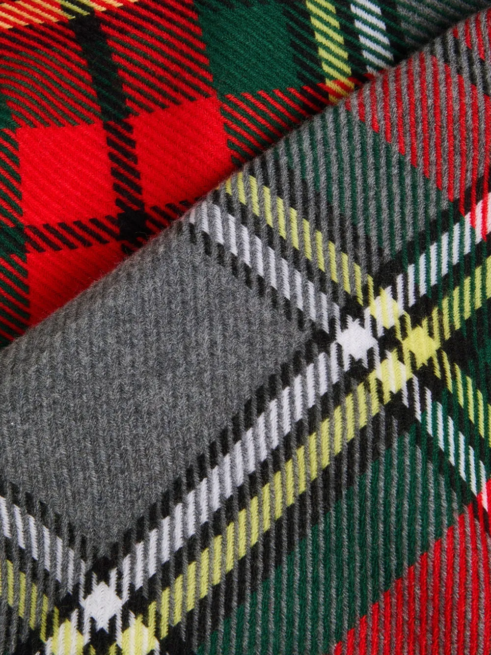 Vivienne Westwood Reversible Tartan Wool Poncho In Multi