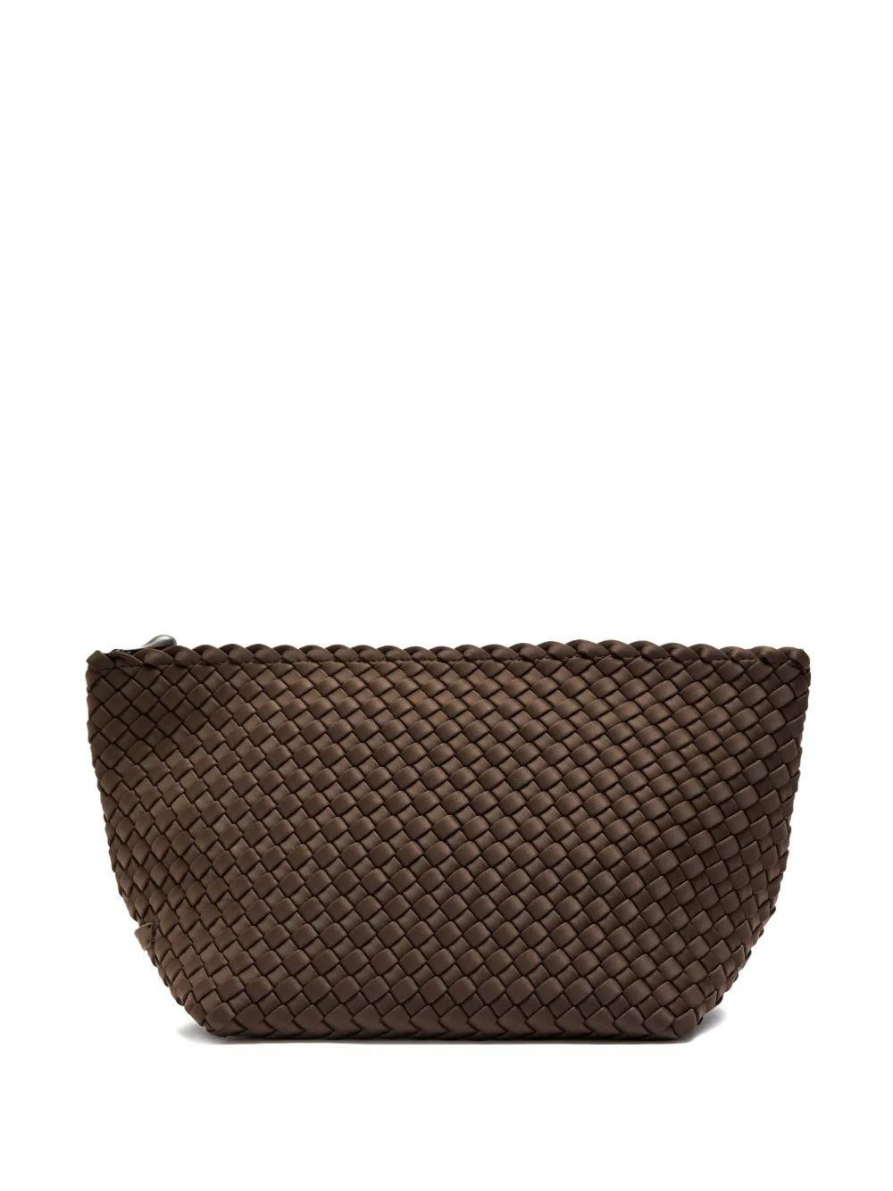 NAGHEDI woven cosmetic make up bag - Marrone