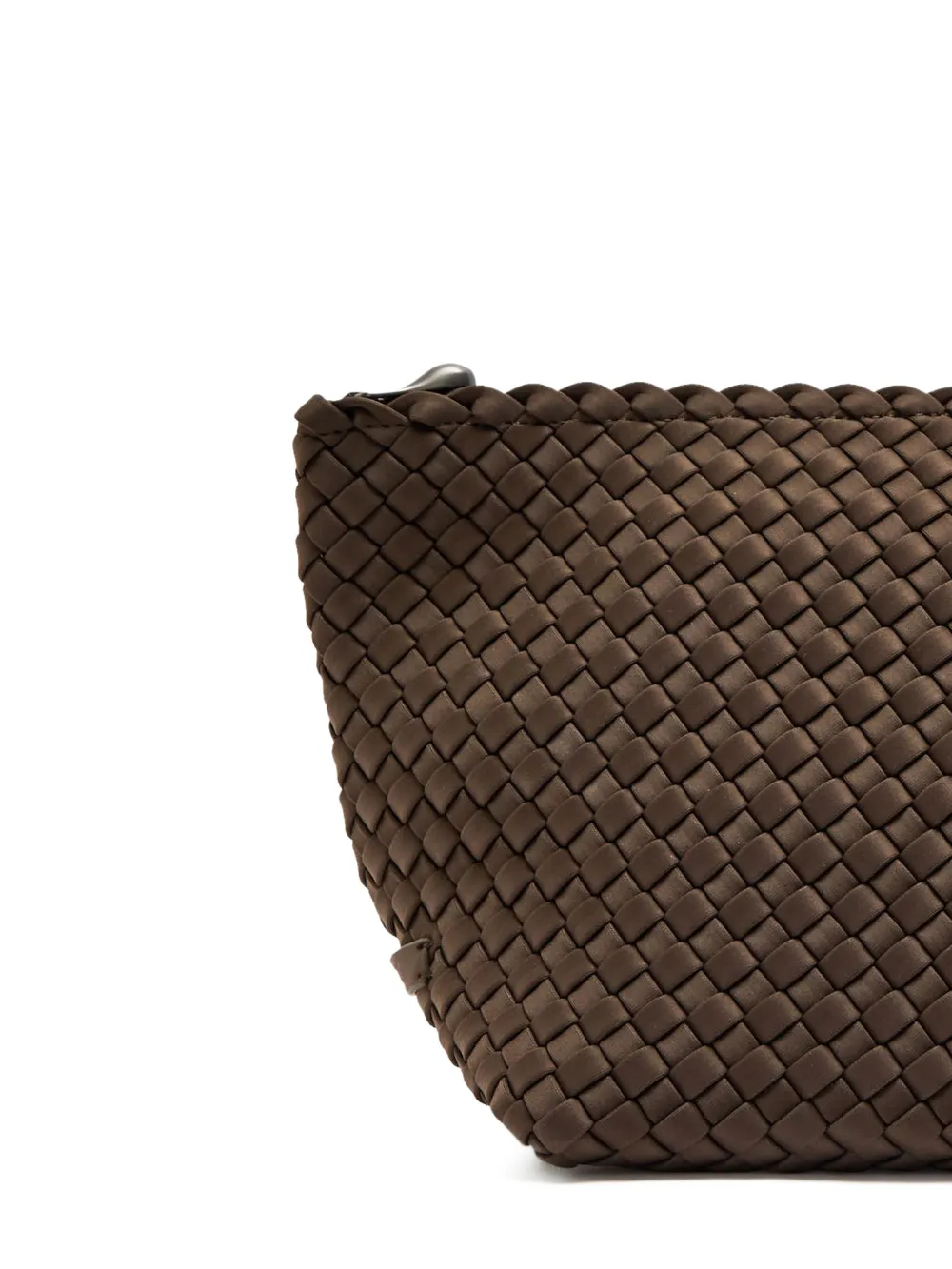  Naghedi Woven Cosmetic Make Up Bag - Brown 