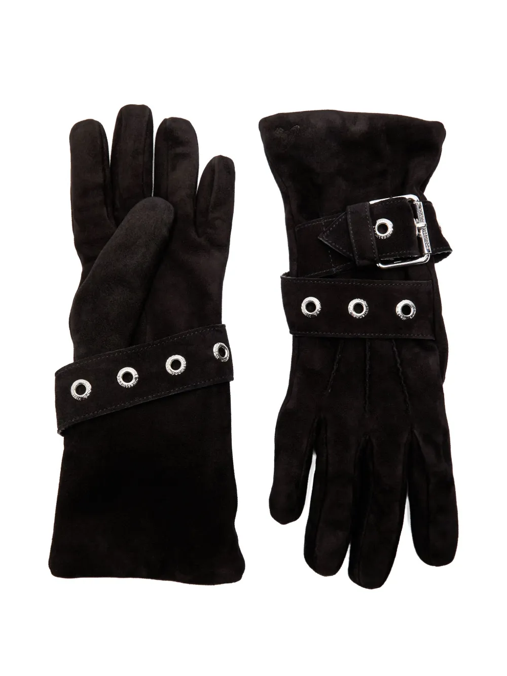 Vivienne Westwood belt buckle gloves - Zwart