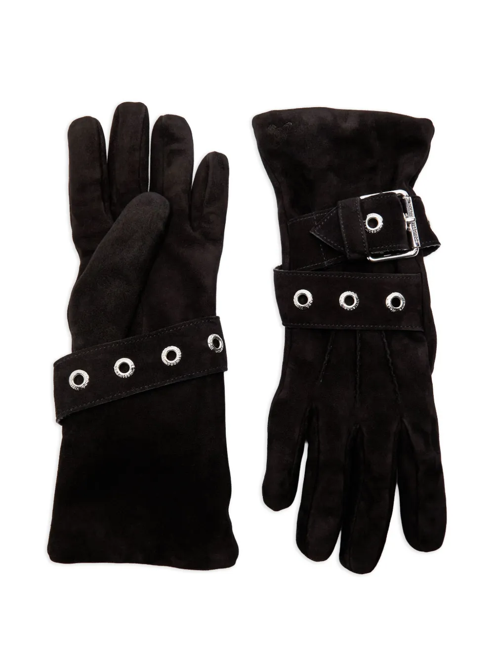 Vivienne Westwood belt buckle gloves - Nero
