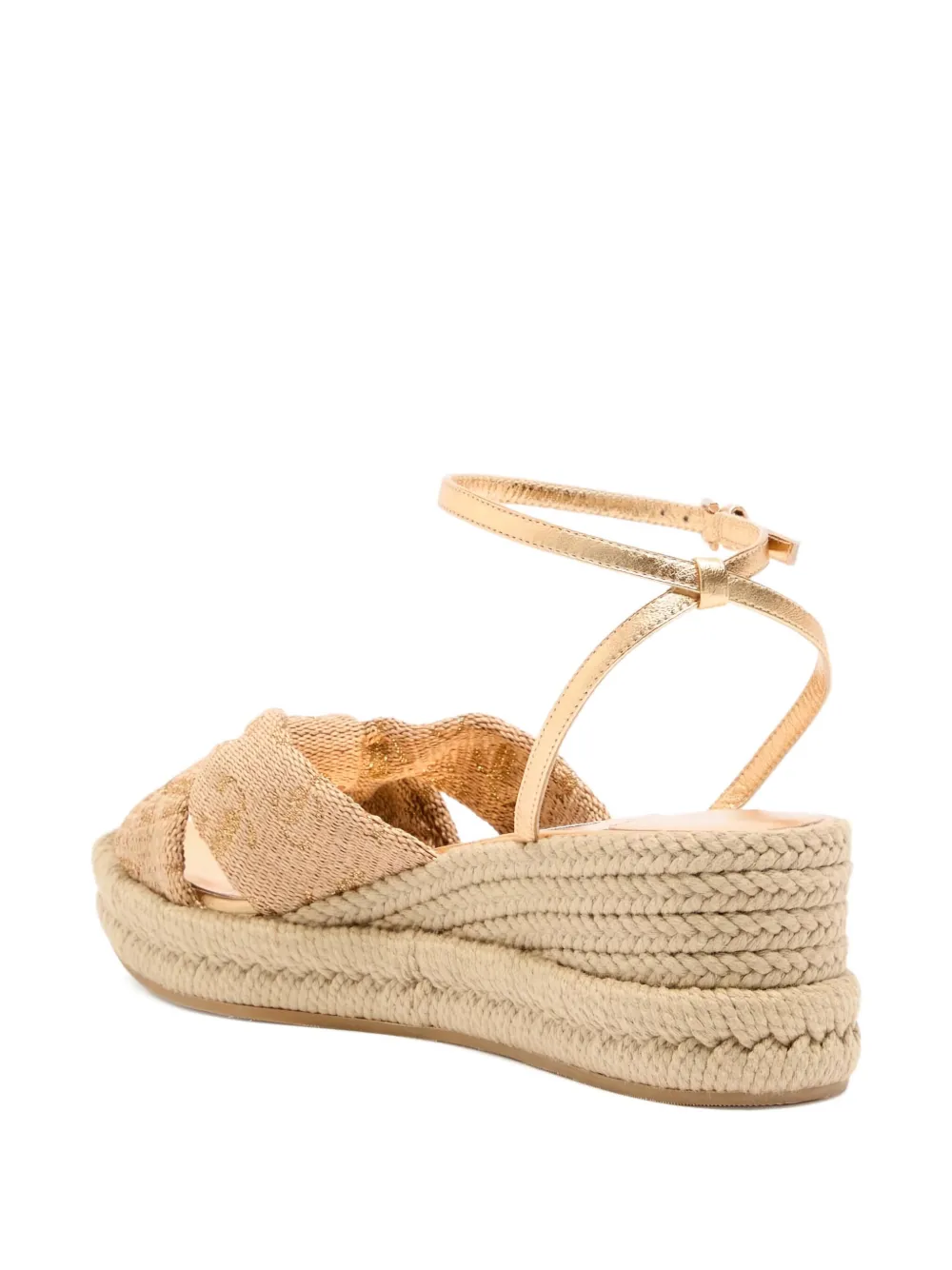 Jimmy Choo 60mm Aella Wedge Sandals In Brown