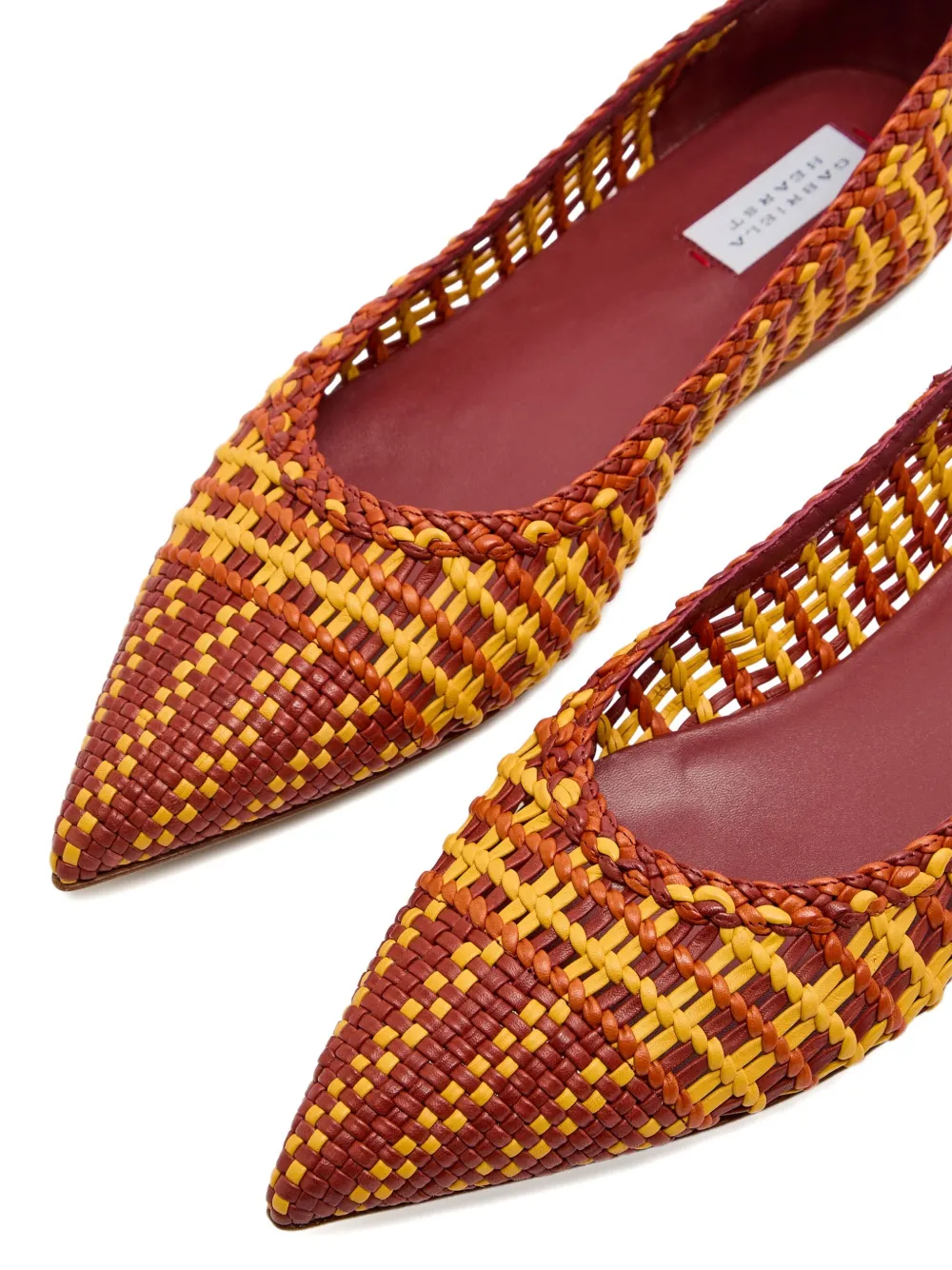 Gabriela Hearst Aurora pointed-toe flat - Rood