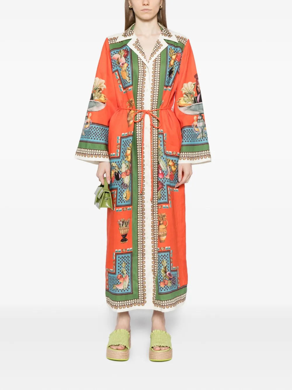 ALEMAIS Rocco shirt-dress - Oranje