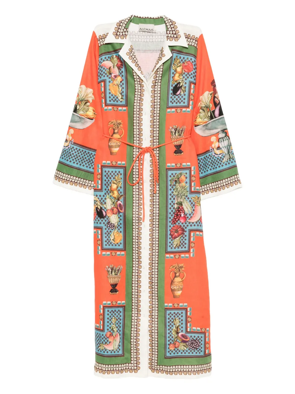 ALEMAIS Rocco shirt-dress - オレンジ ALEMAIS Rocco shirt-dress - オレンジ