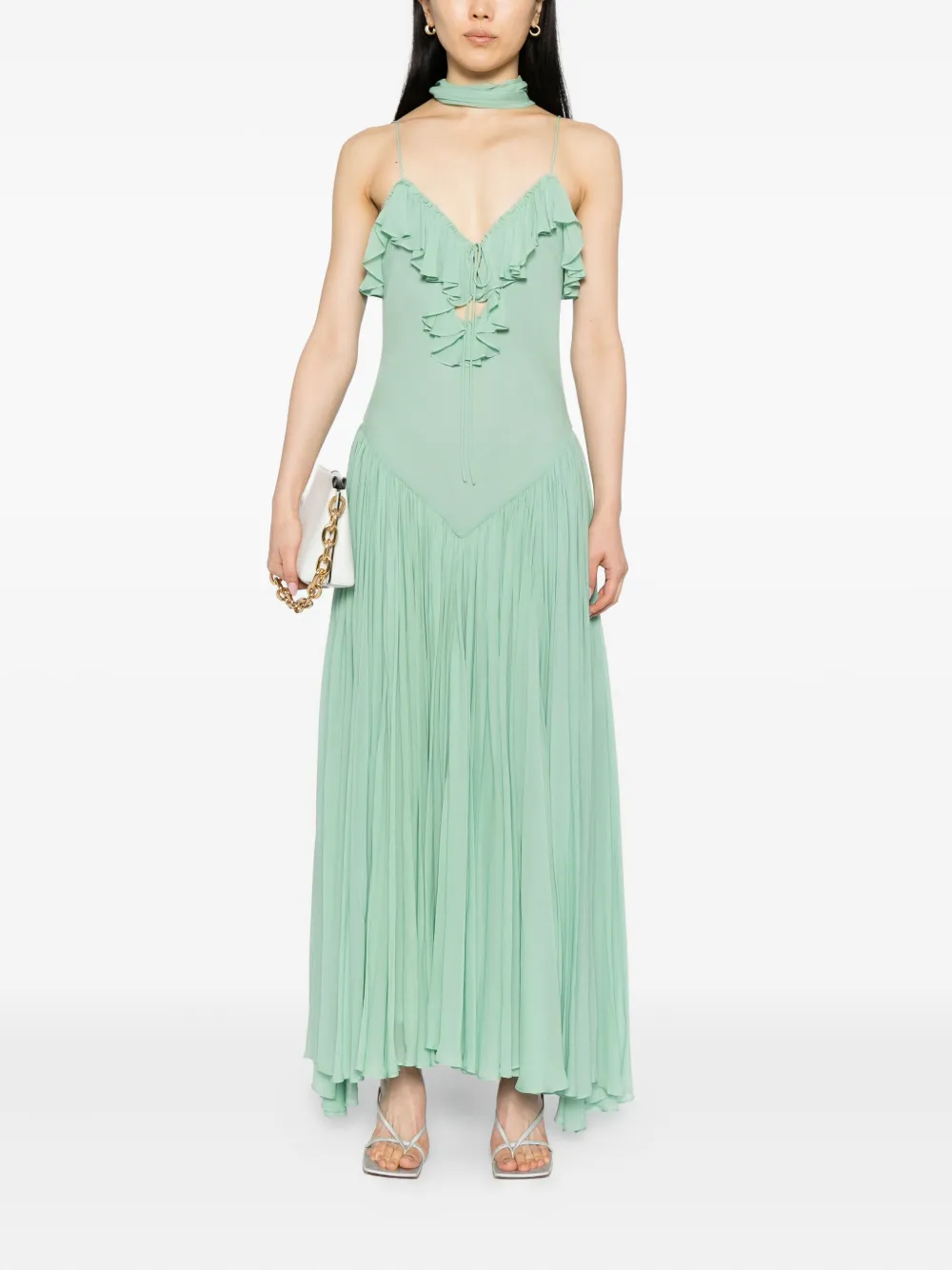 De La Vali Harmattan maxi-jurk - Groen