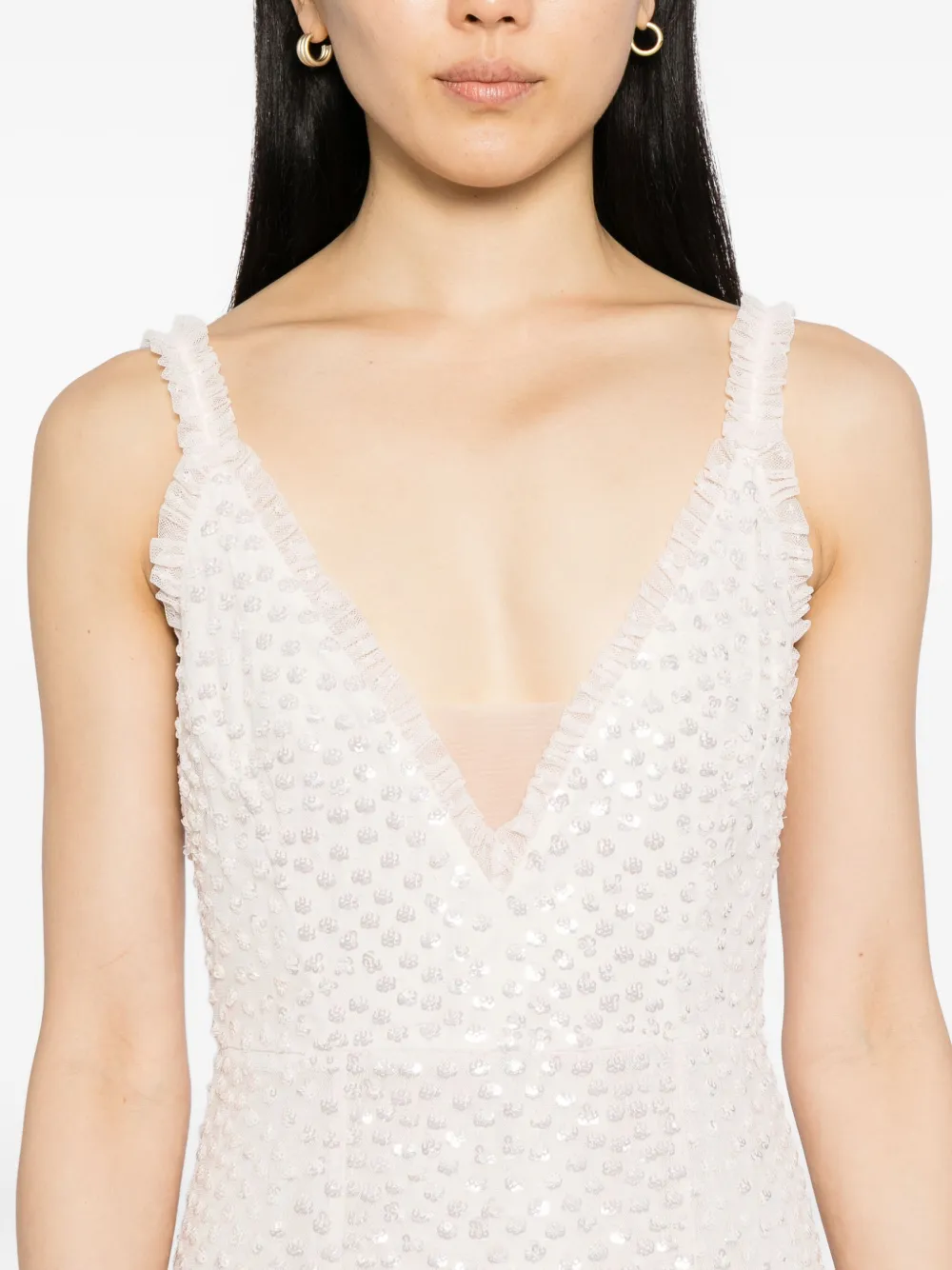 Needle & Thread Avondjurk Beige