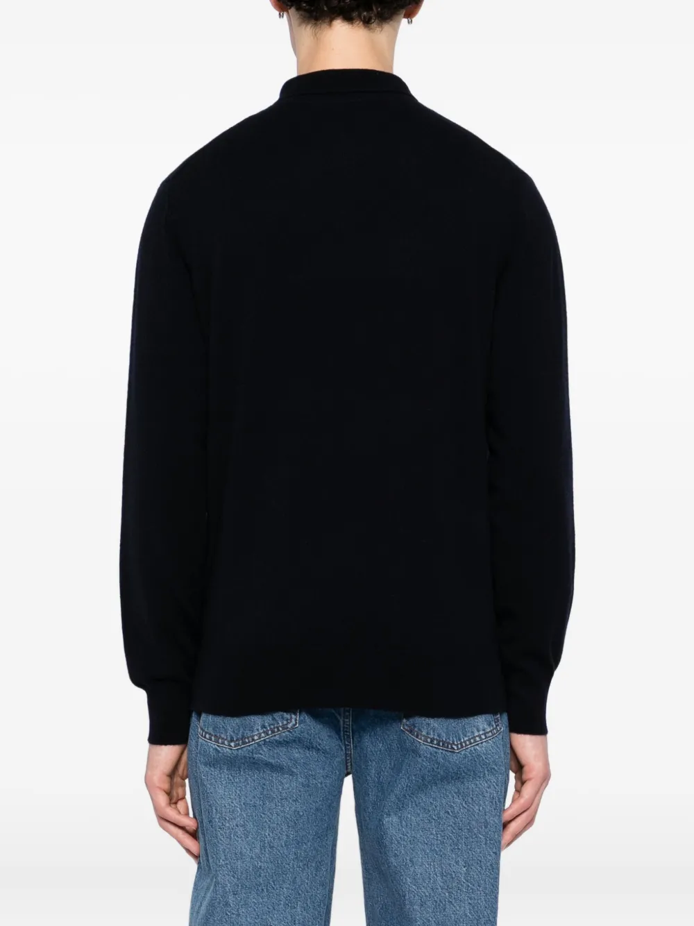 Allude Kasjmier poloshirt Blauw