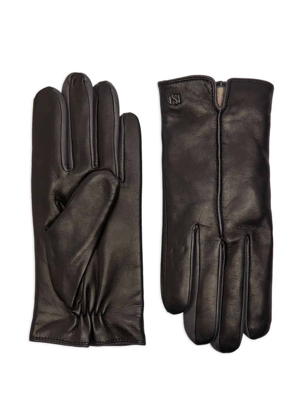 HANDSOME STOCKHOLM logo gloves - Nero