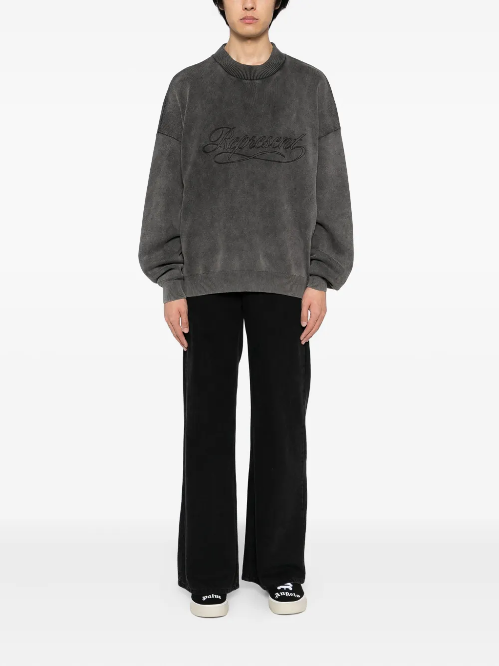 Represent logo-embroidered sweatshirt | Sweatshirts | Image 2