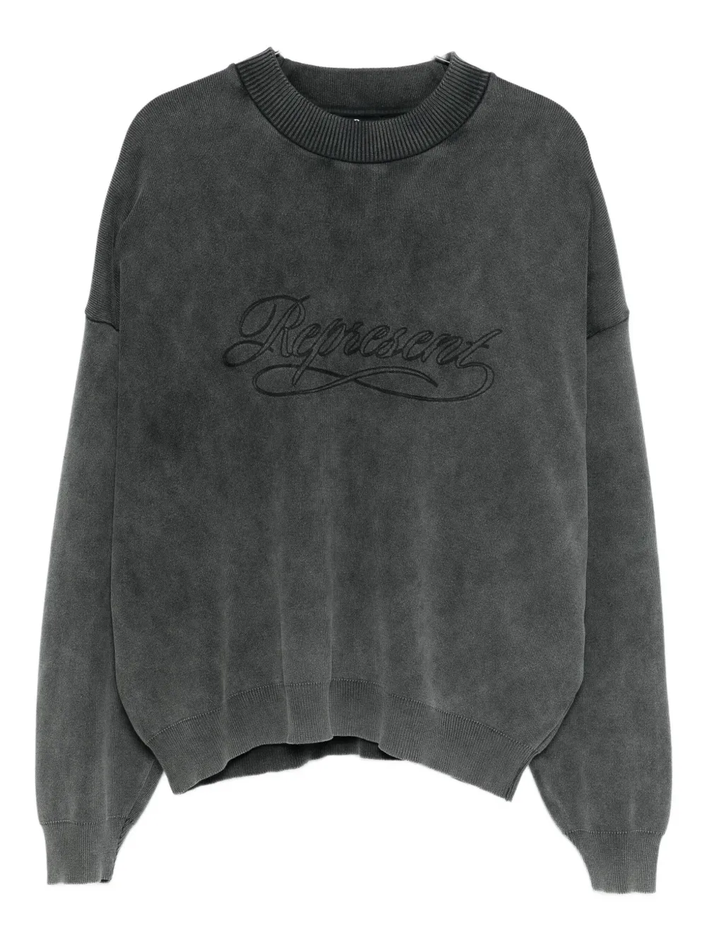 Represent logo-embroidered sweatshirt | Grey | Image 1