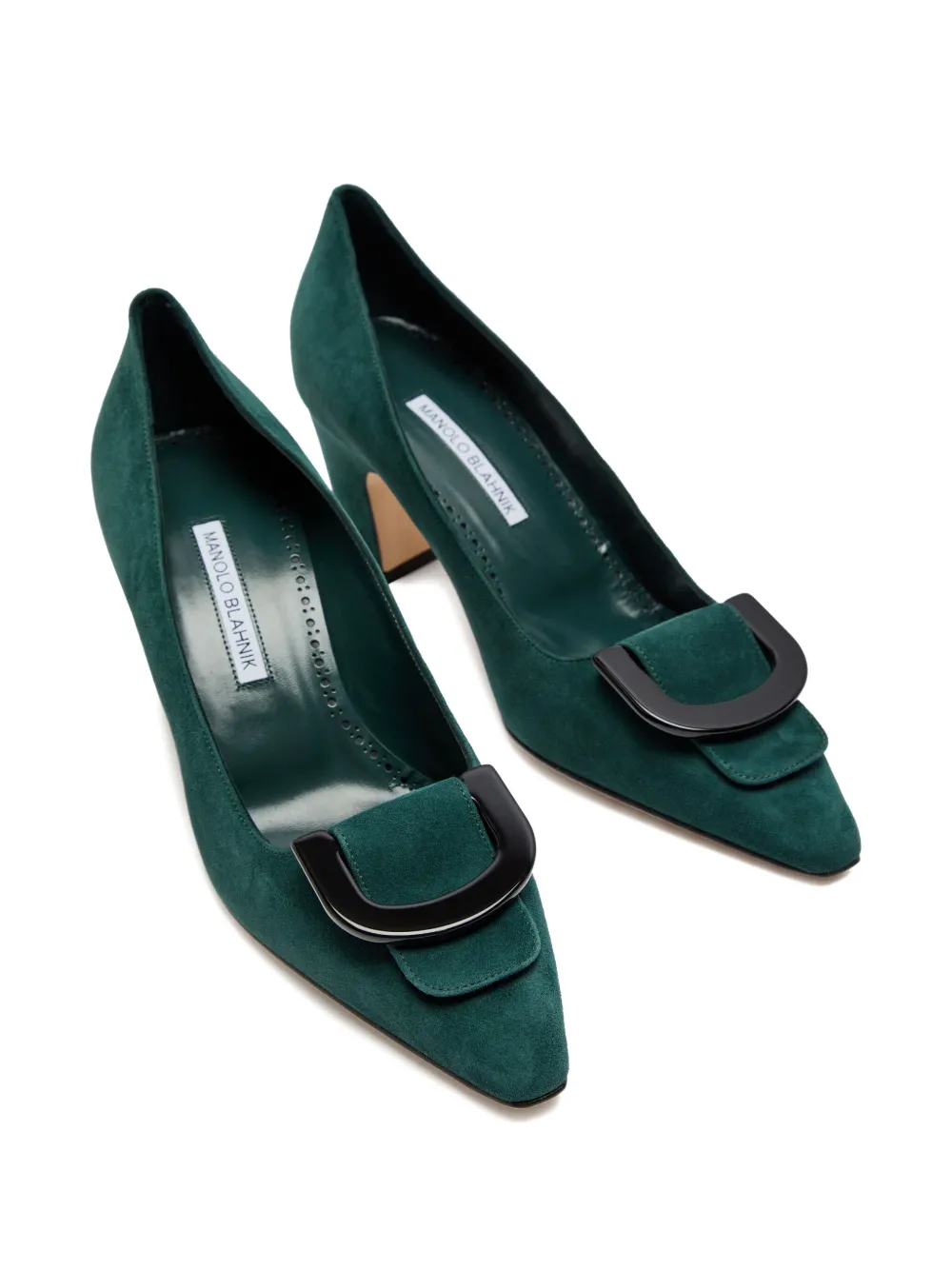 Manolo Blahnik 70 mm Beti pumps Groen