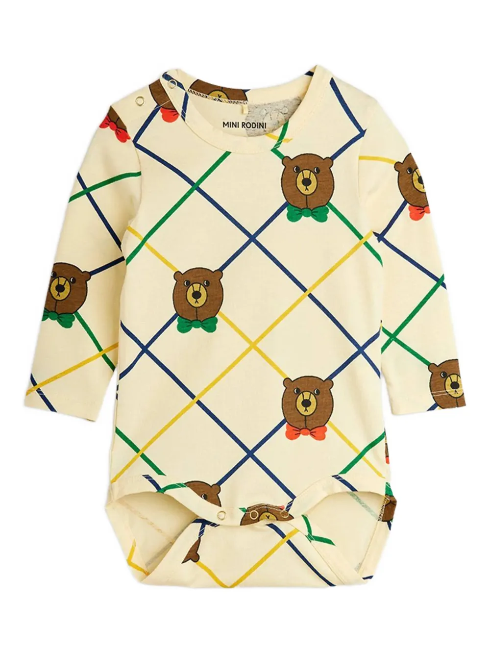 Mini Rodini bear-print babywear - Toni neutri