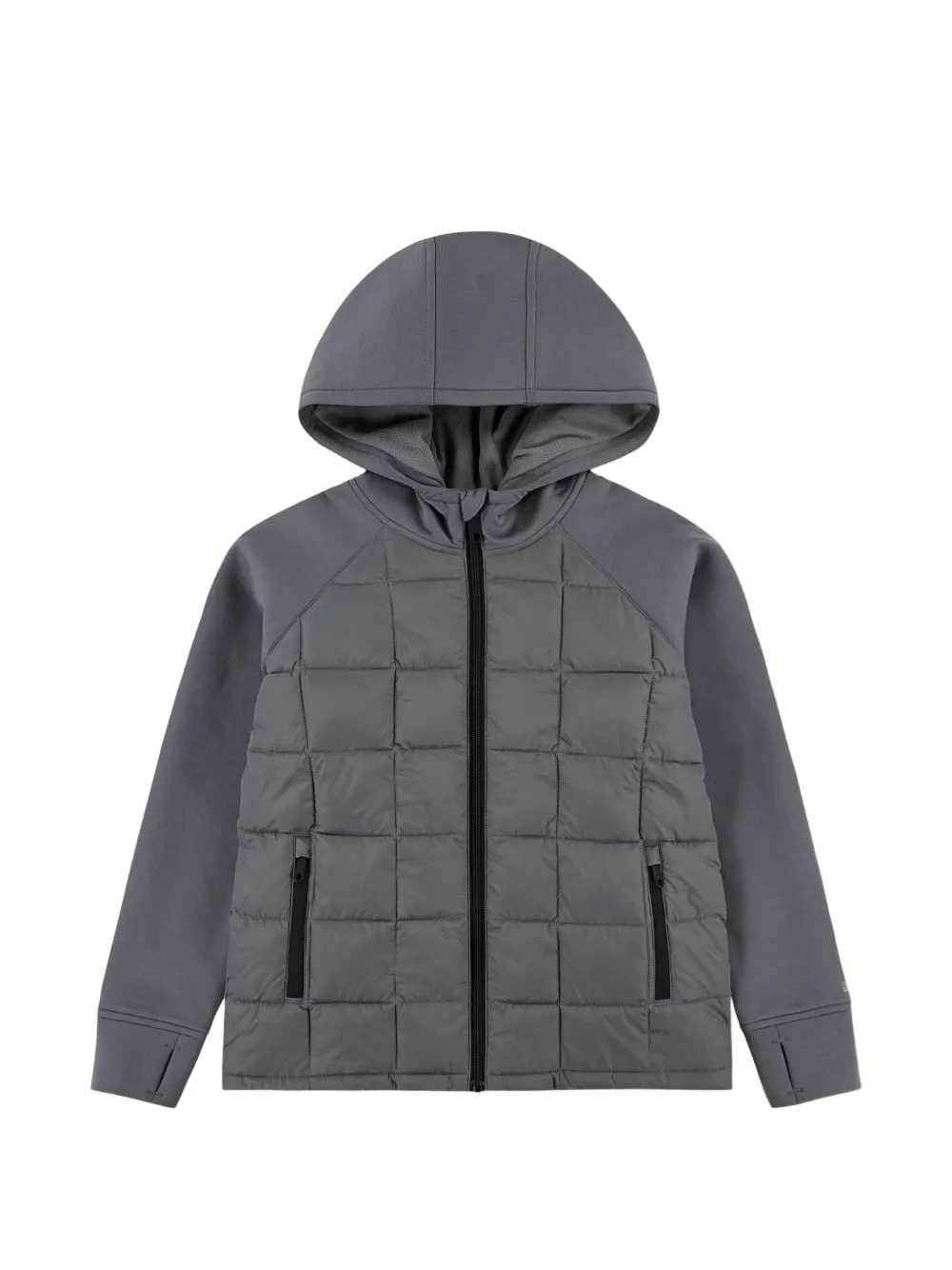 ABERCROMBIE FITCH KIDS Giacca con design a inserti e cappuccio - Grigio