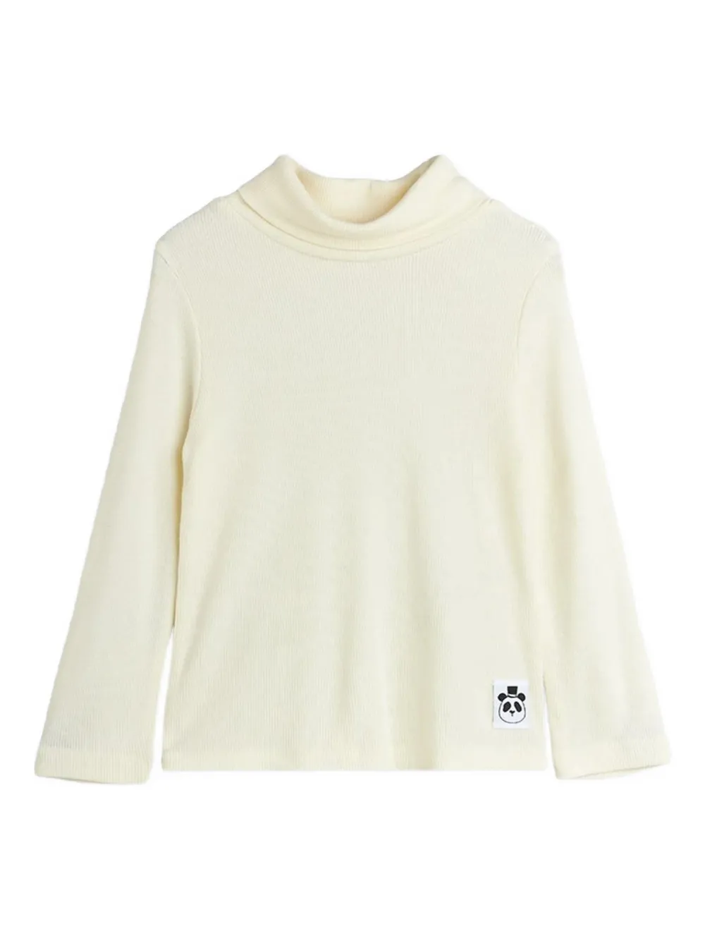 Mini Rodini roll-neck patch top - Toni neutri
