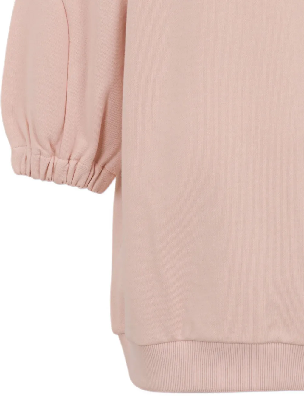 Missoni Kids Verfraaide jurk met capuchon Roze