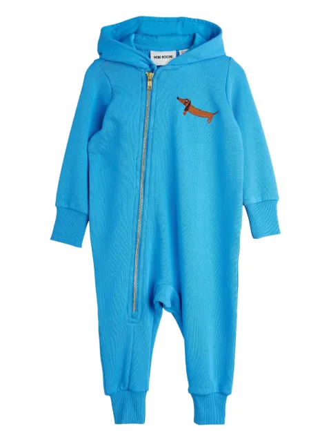 Mini Rodini logo-embroidered romper