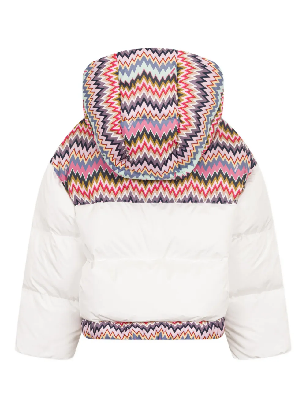 Missoni Kids zigzag-pattern hooded jacket | Girls Padded Jackets | Image 2