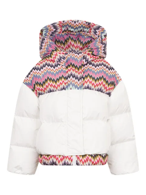 Missoni Kids zigzag-pattern hooded jacket