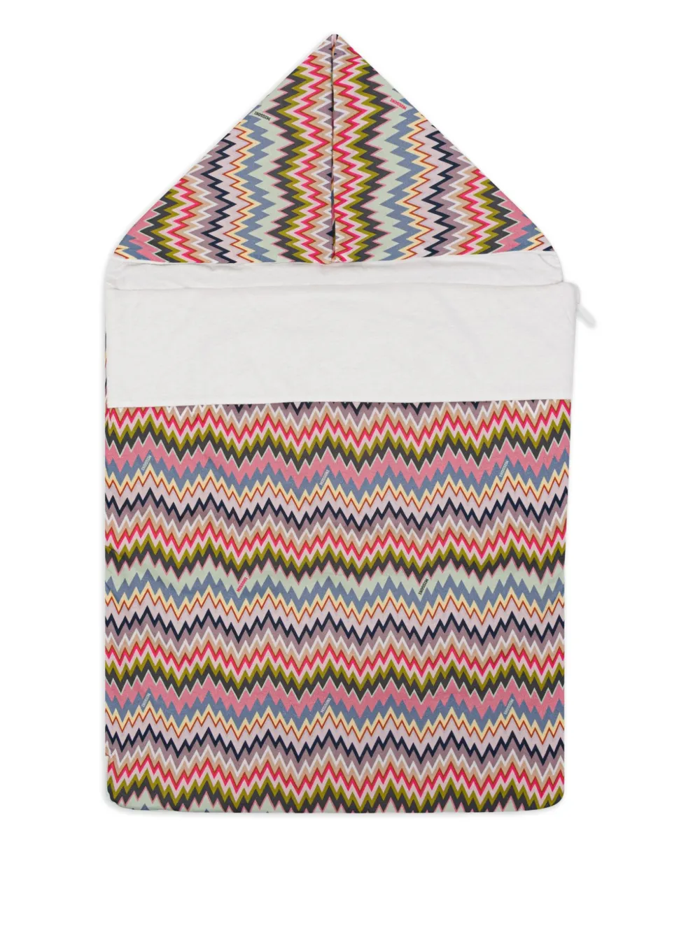Missoni Kids Deken met zigzagpatroon Roze