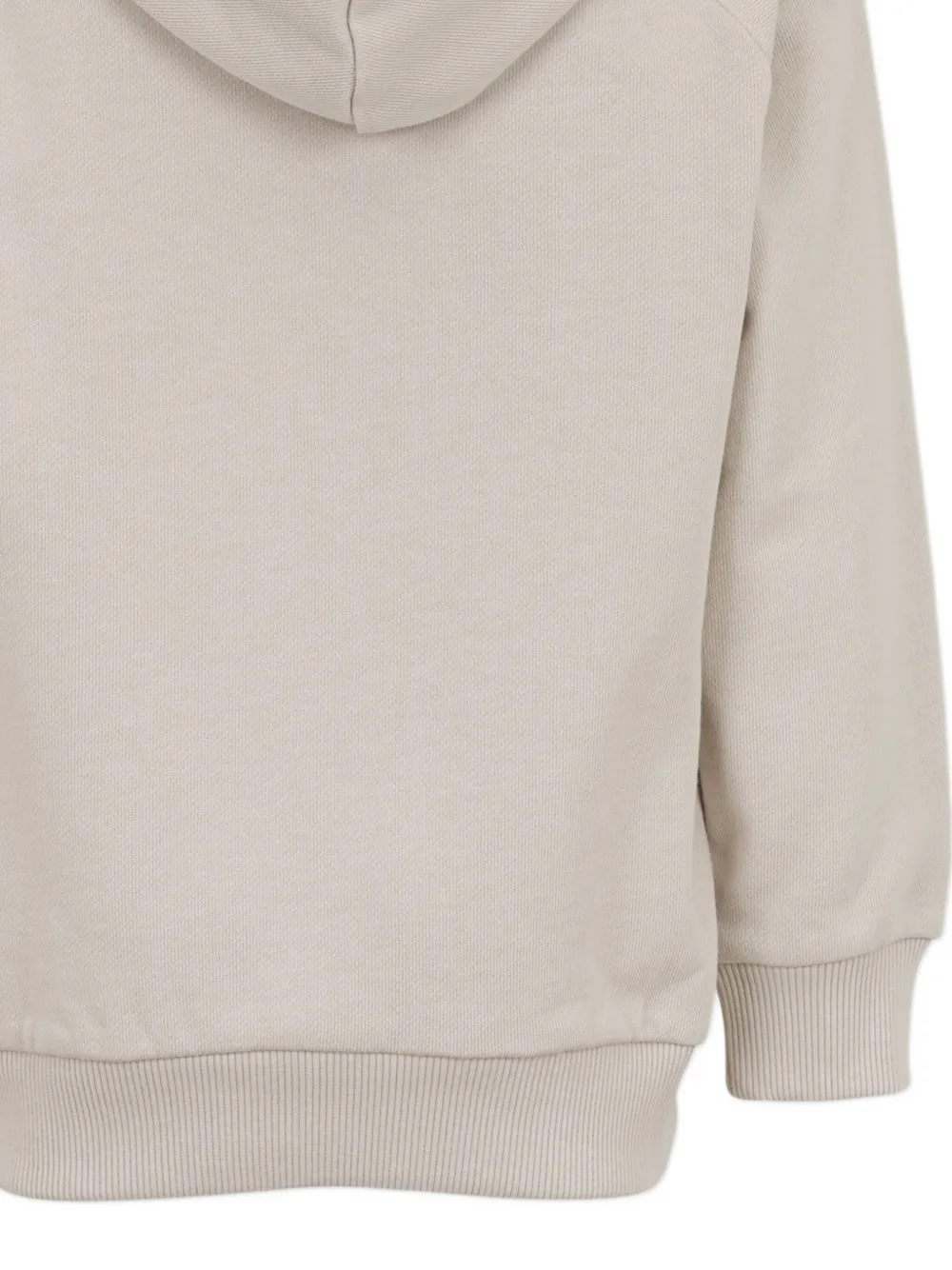 Missoni Kids Katoenen hoodie met geborduurd logo Beige