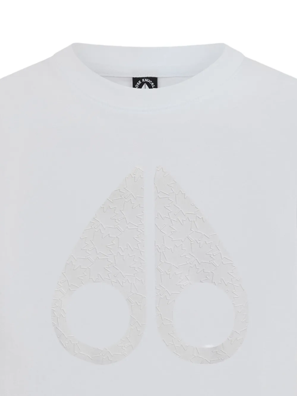 Moose Knuckles Chamblee Leaf Logo-graphic T-shirt In White